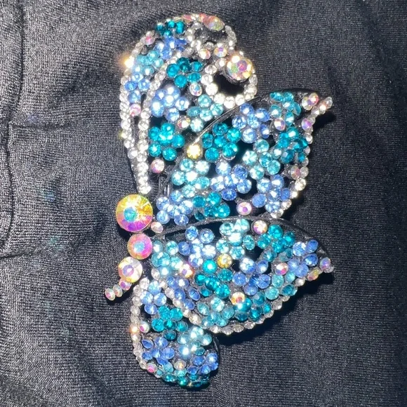 Accessories | Genuine Swarovski Crystals Butterfly Barrette  display picture 1